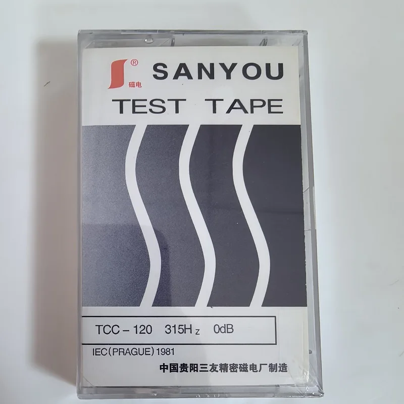 TEST TAPE SANYOU TCC-120 315HZ-0DB LEVEL ADJUSTMENT Recording reference level test tape