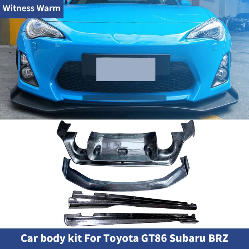 

Car Front Bumper Lip Rear diffuser spoiler Side skirts For Toyota GT86 Subaru BRZ Carbon Fiber / FRP