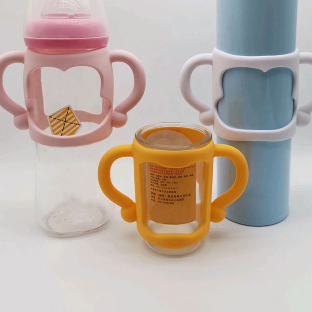 2 Pcs Bottle Handle Feeder Baby Handles Non-slip Accessory Feeding Milk Bottles
