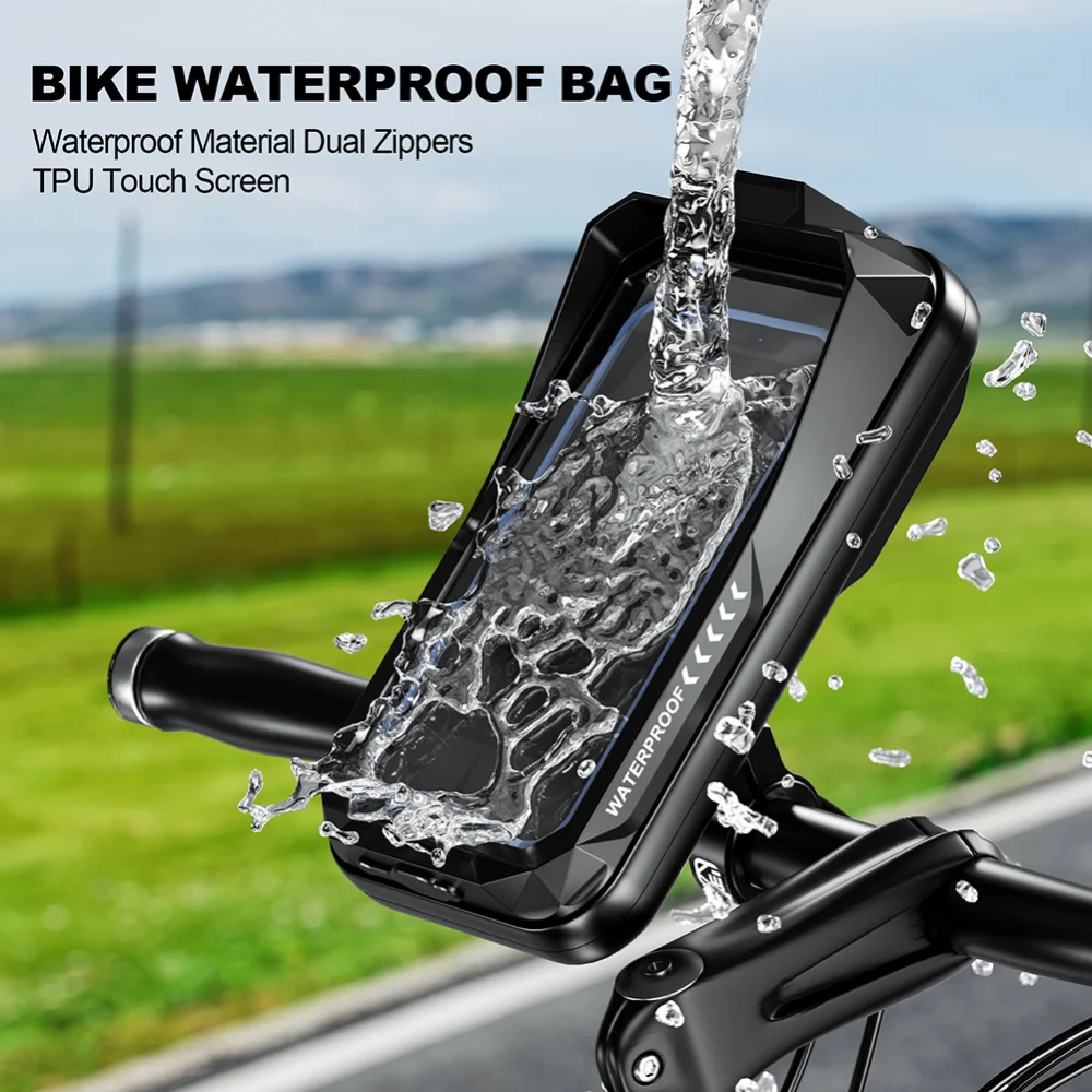 Waterproof Handlebar Phone Holder and Case for Bikes and Motorcycles
