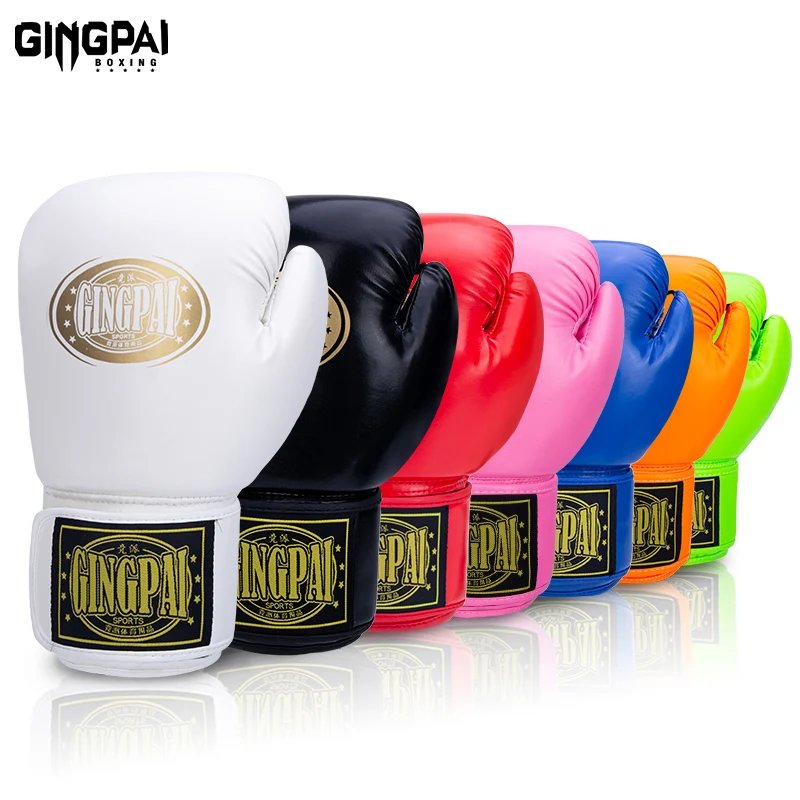 Gants De Boxe Légers Adultes Et Enfants - PU Noir - Pour MMA, Muay Thai