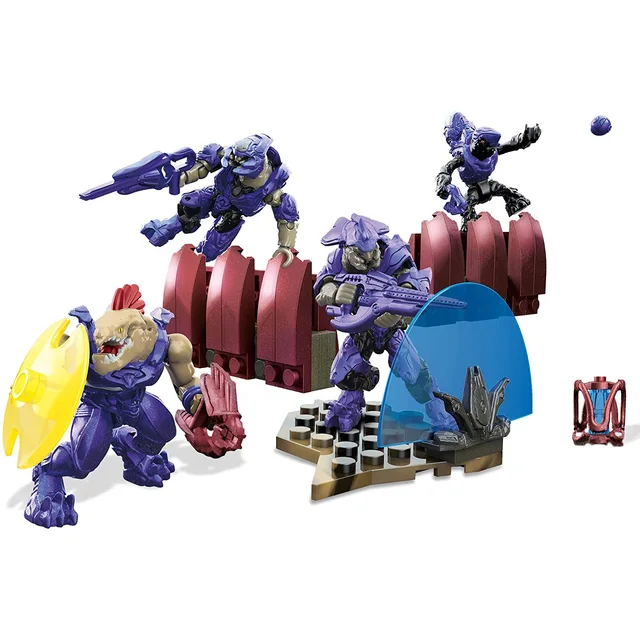 Mega Bloks Halo Promethean Warriors Building Blocks Action Figure Spartan Rhino Fire Squad Soldier Put Together Model Toys Gifts 6
