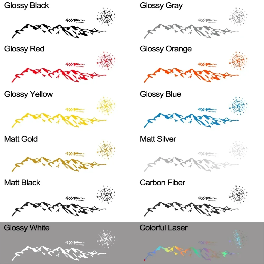 لاقط ملصقات جانبية، رسومات 4X4، شارات الفينيل الجب...