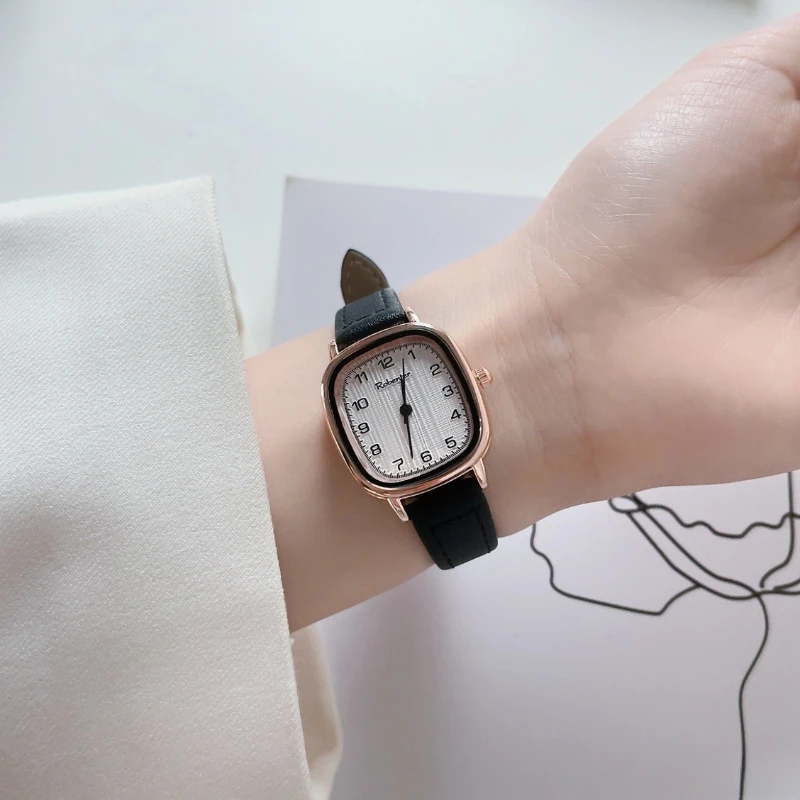 Women's Watch Square Number Small Dial Belt Quartz Watch