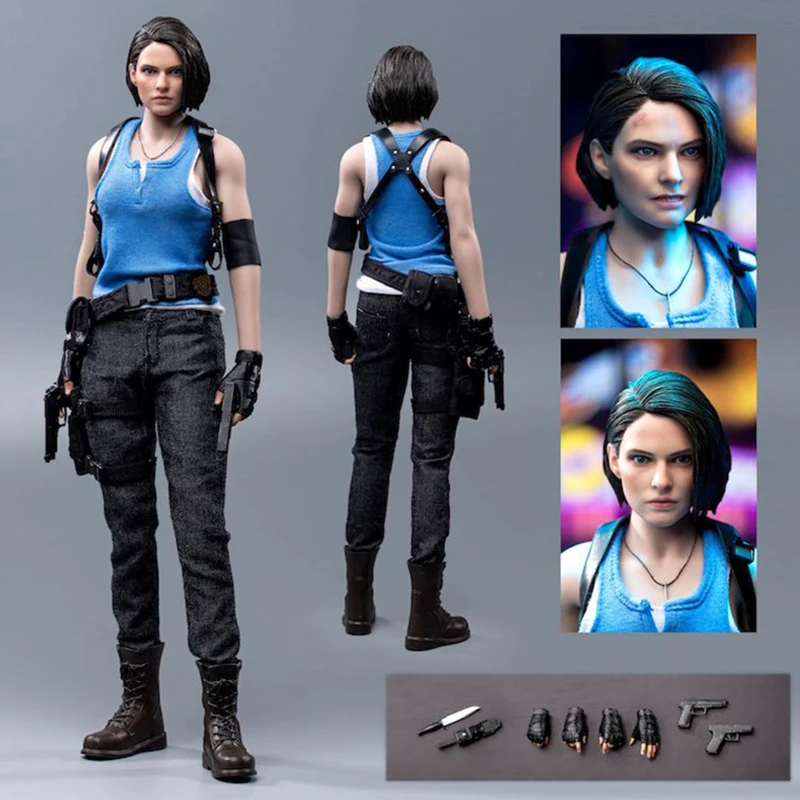 

MTTOYS MT004 1/6 Female Soldier JILL Double Headed Carving Figure Model 12'' Female Soldier Action Figure Body Doll Full Set Toy