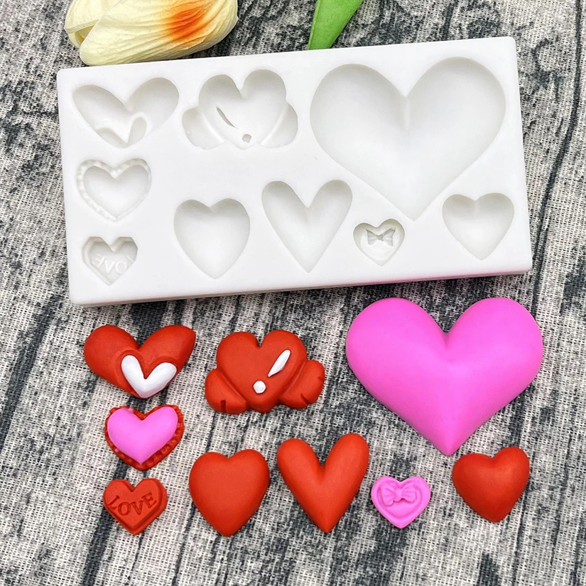 

Силиконовая форма в форме сердца для выпечки шоколадных капкейков