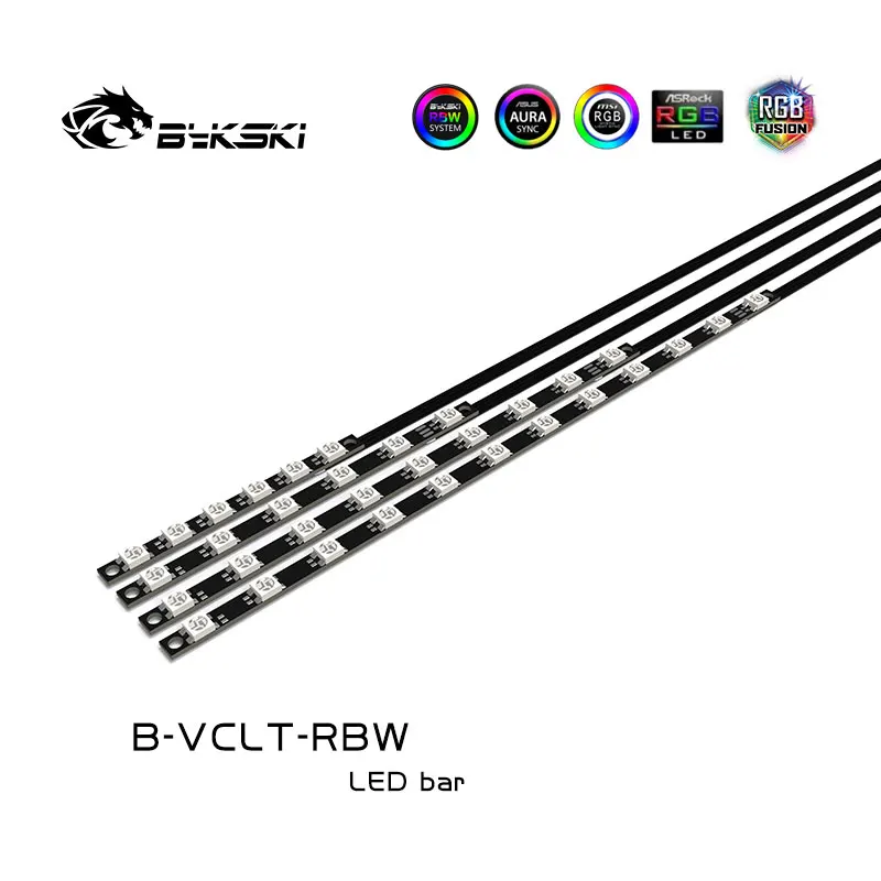 Bykski Fita Led 12v 5v para Cpu Bloco Gpu de Refrigeração a Água Faixa r 70 100 150 200 mm Comprimento de Sincronização de Placa-mãe