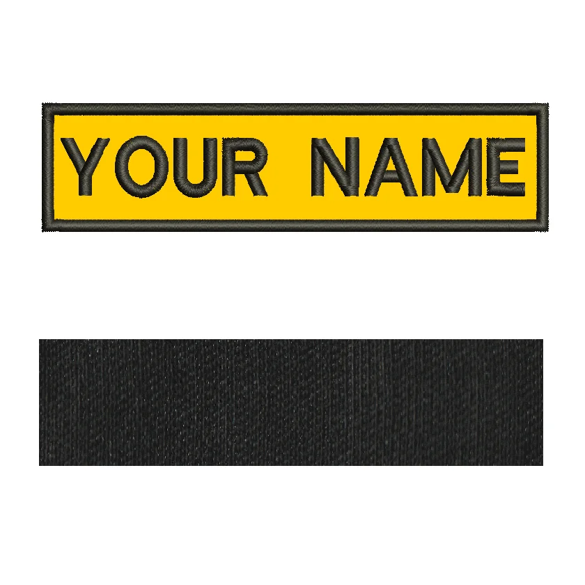 Your Text Name Patches Embroidered Personalized Stripes Badge Hook Backing  Or Iron On For Clothing,Uniform,Hat Morale,Dog Collar