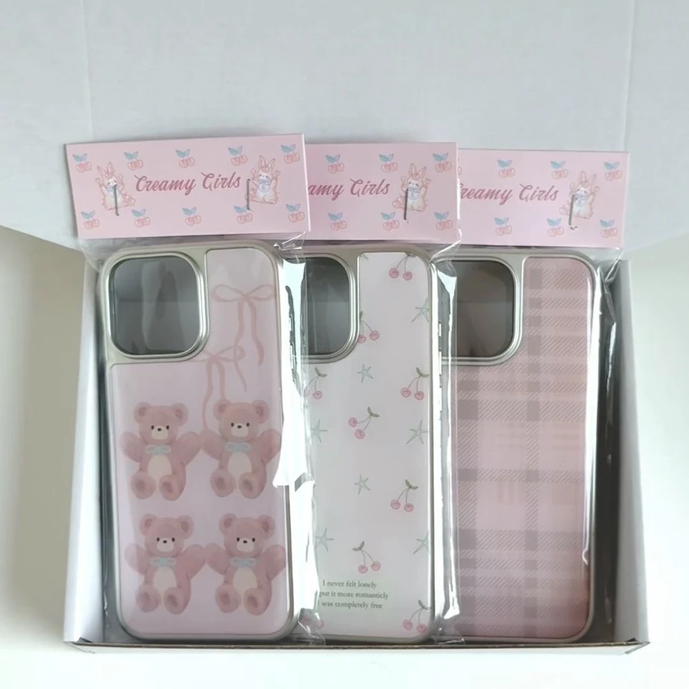 Luxury Clear Soft Back Cover - Star Bear Design Phone Case