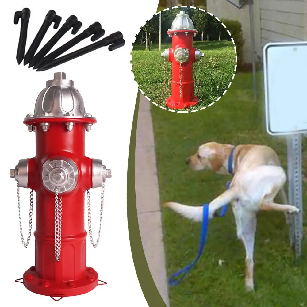 Fire Hydrant Outdoor Decoration Garden Ornament Decor,Firefighter Gifts For Men, Dog Hydrant Fake Fire For Dogs To X8H8