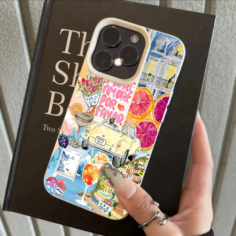 Summer Refreshing Fruit Patterns Shockproof Phone Case