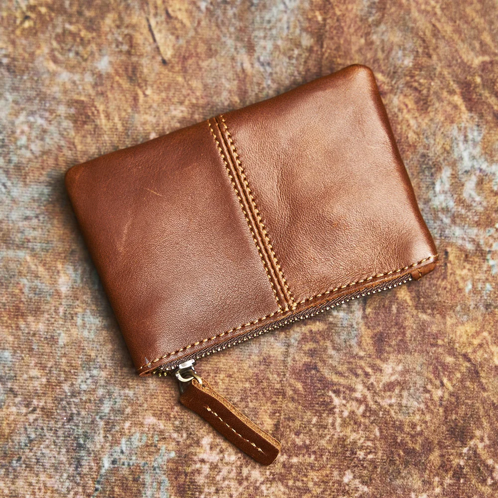 NASVA Genuine Leather Wallet Men's Wallet Women's Wallet Card Case Small Wallet Cowhide Wallet Coin Pouch Key Pouch coin purse women wallet card wallet