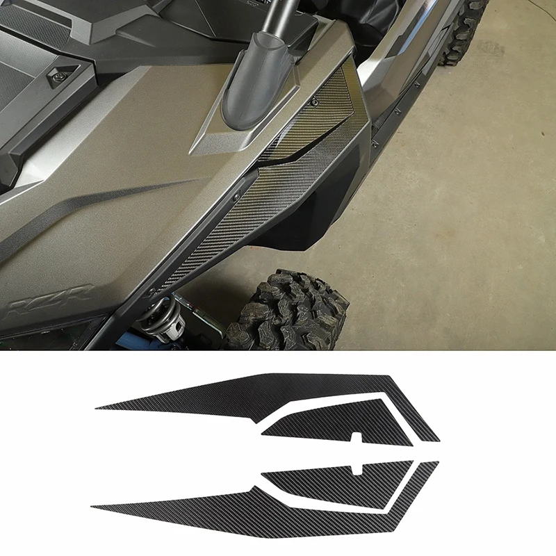 

Carbon Fiber Front Wheel Eyebrow Panel Trim Sticker Decoration For Polaris RZR PRO XP Ultimate 2021 2022 UTV Accessories