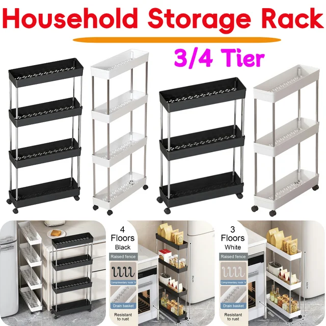 Rolling Bathroom Storage Cart 1