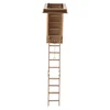 1:12 Mini Modern Miniature Furniture Folding Attic Stairs Doll House Decoration 3