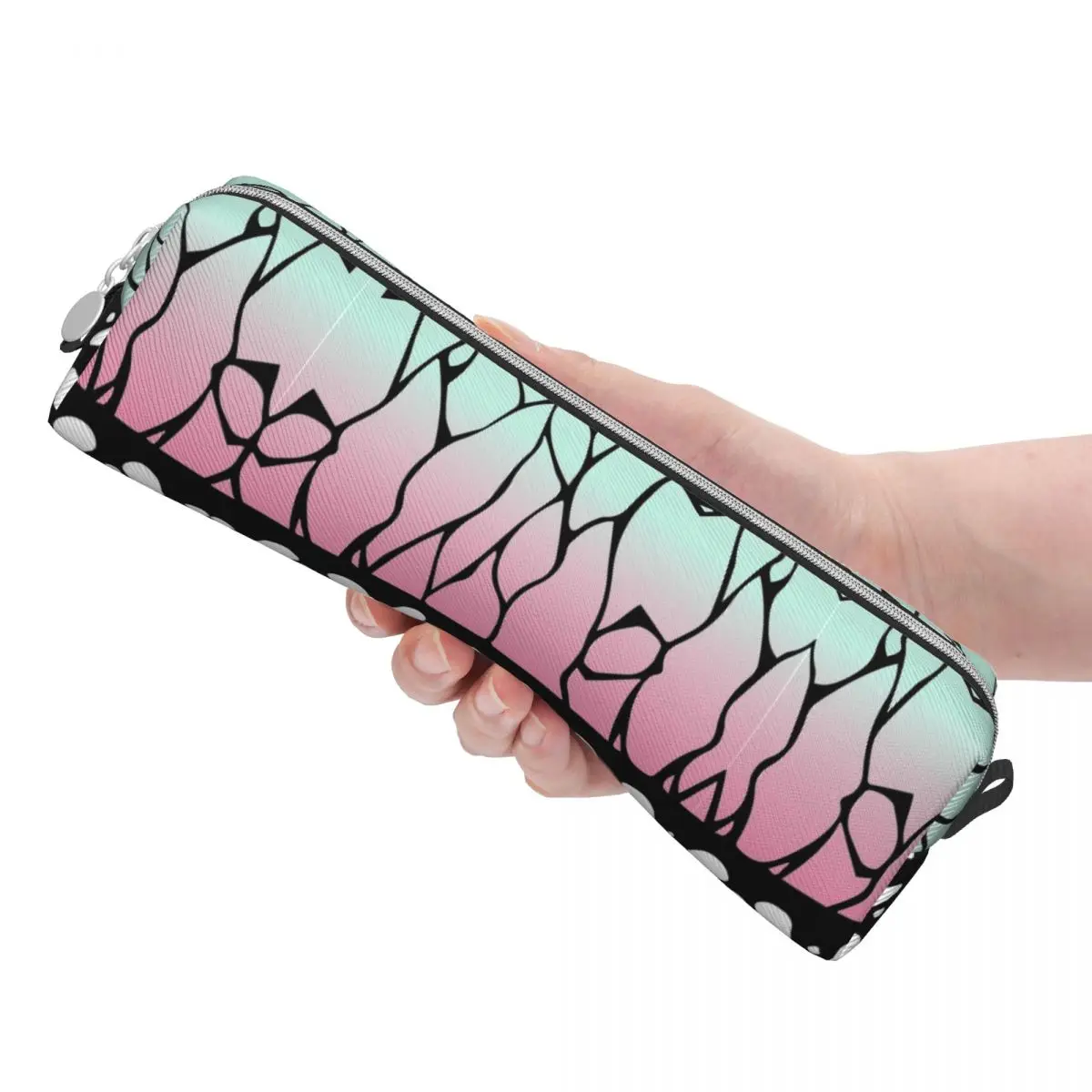 Demon Slayer Pencil Case Cute Kocho Shinobu Pen Box Bag Student Large Storage Students School Cosmetic Pencil Pouch