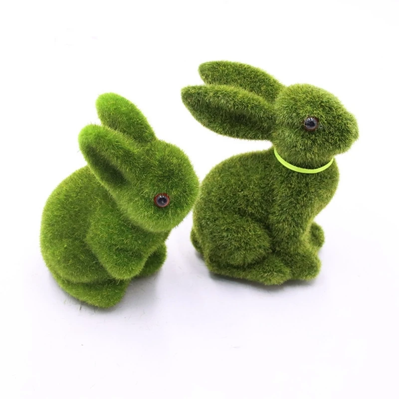 Figurines de lapin de pâques en mousse, ornements pour pelouse, printemps,  pâques - AliExpress