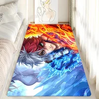 My Hero Academia Todoroki Shoto Bathroom Mat Anti-slip Absorb Water Long Strip Cushion Bedroon Mat Hotel Decor Mat 2