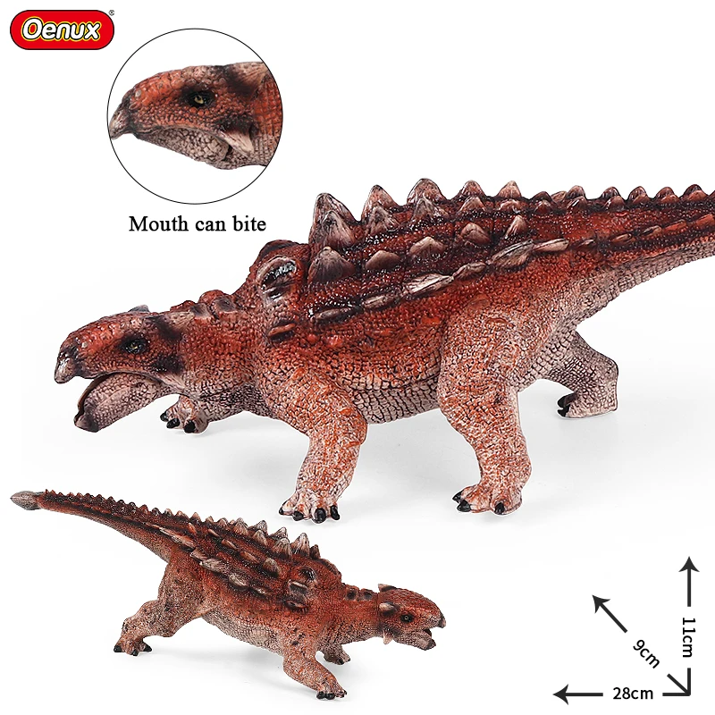 Oenux New Jurassic Ankylosaurus Model Dinosaur Brinquedo Action Figure Saichania Herbivore Solid Pvc Giocattoli Educativi Regalo Ragazzo