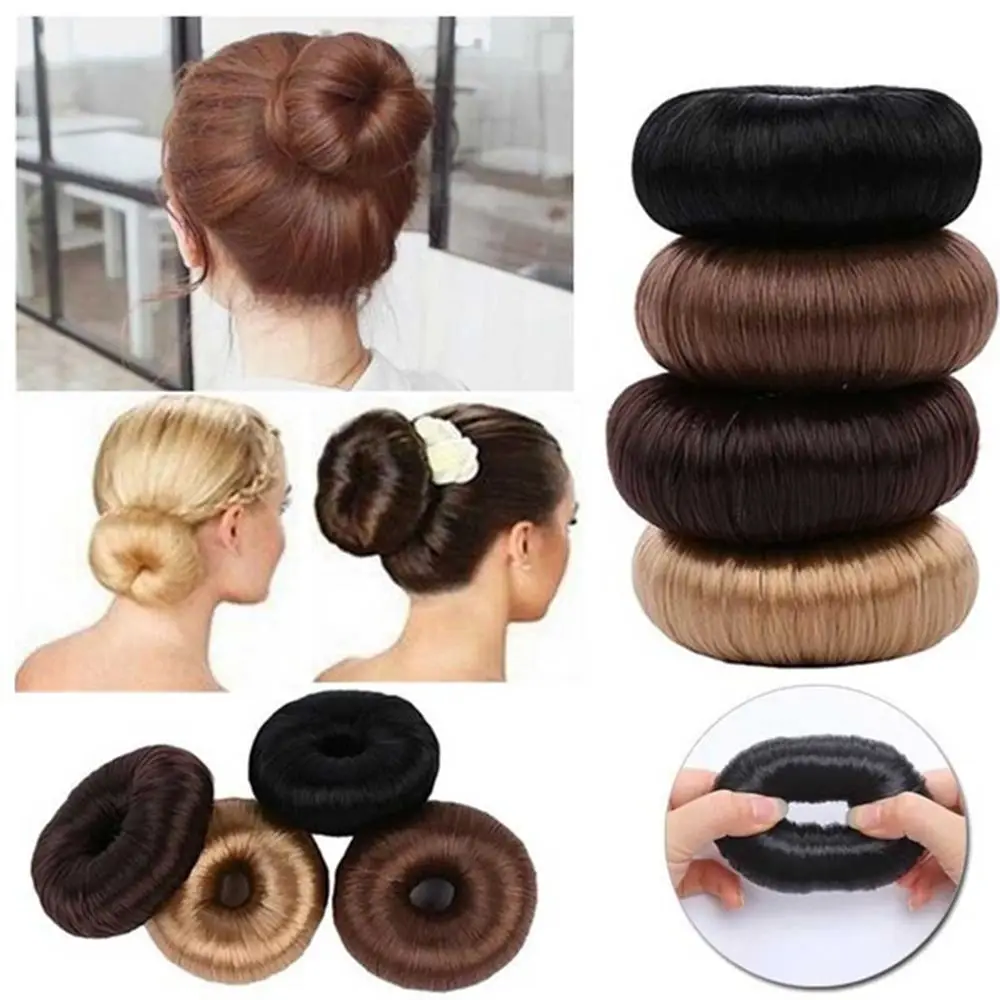 Magic Elegant Black Brown Hair Wig Accessori Per Capelli Anello Per Capelli Strumenti Per Lo Styling Dei Capelli Bun Maker Hair Donut Shaper