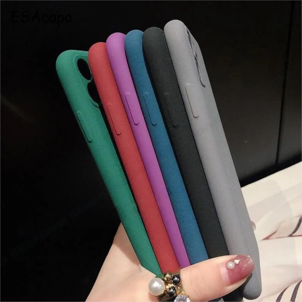 Ultra-Thin Sandstone Matte TPU Shockproof Phone Case