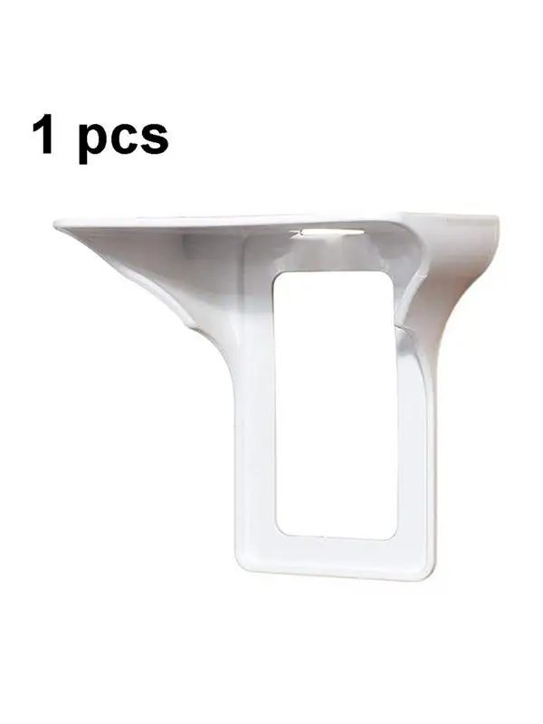 Switch Socket Rack Wall Outlet Shelf Mobile Phone Charging Storage Holder Hair Dryer Power Perch Shelf Barthroom Storage phone holder storage rack wall mounted organizer hair dryer holder desktop storage rack power strip organizer plastic storage rack power socket organizer