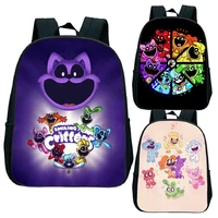 Smiling Critter Kids Kindergarten Backpack Catnap Dogday Toddler Boys Girls Cartoon Knapsack Mochila Children Mini Bagpacks 1