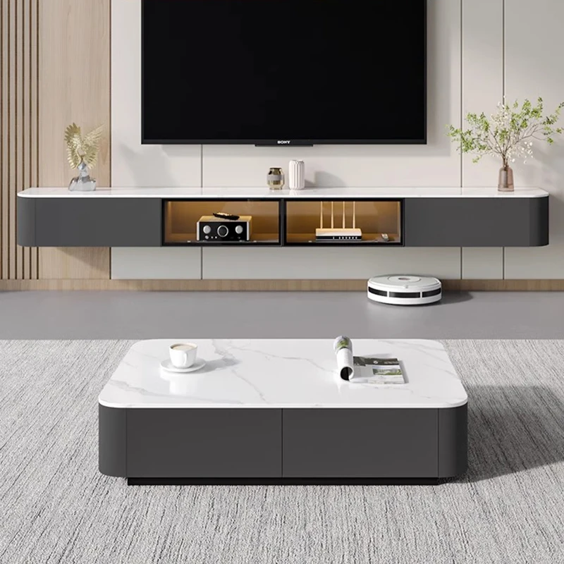 

Modern Gold Display Tv Stands Living Room Coffee Tables Tv Table Entertainment Combination Muebles Organizador Bedroom Furniture
