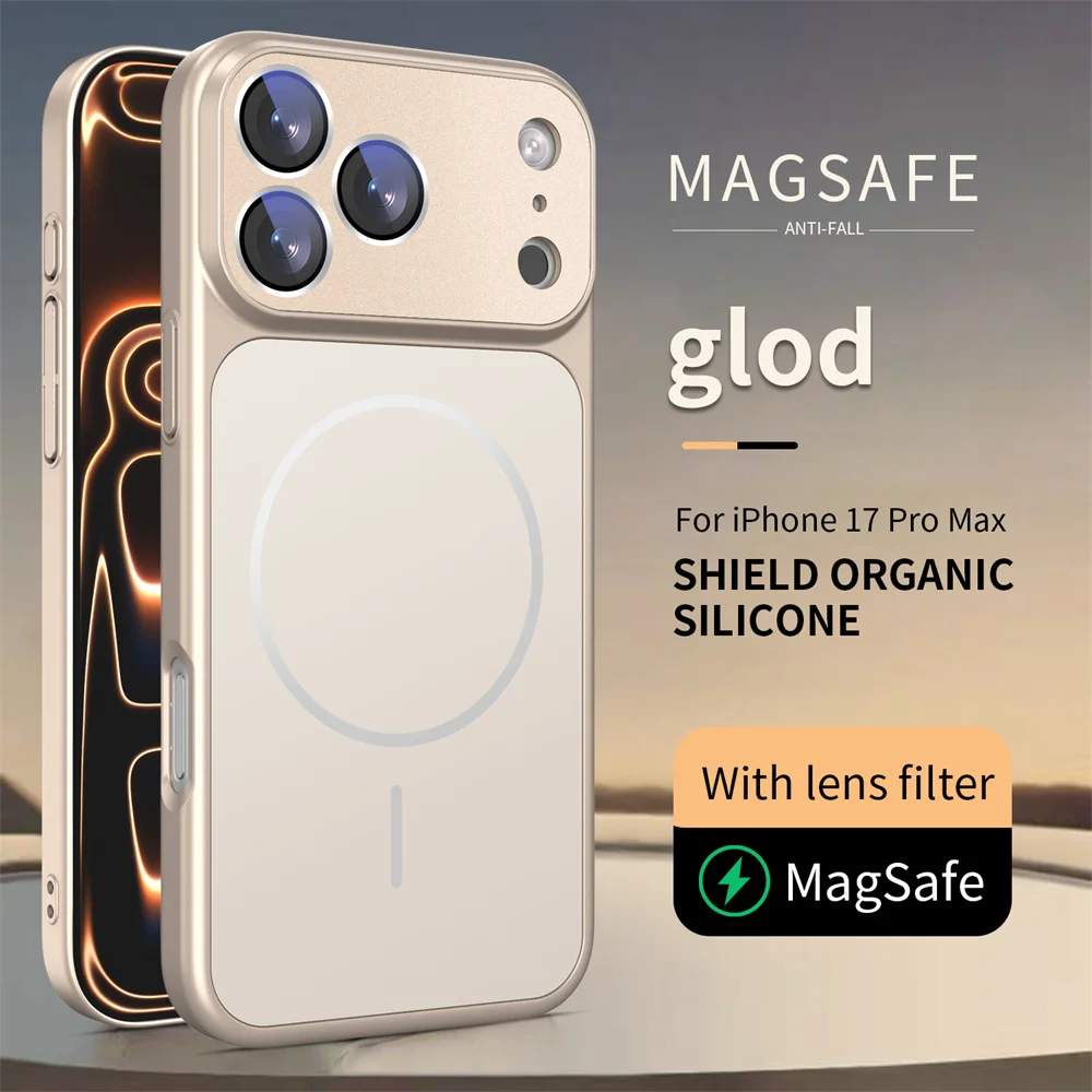 Premium Magnetic Shockproof Phone Case with Lens Protection Cover