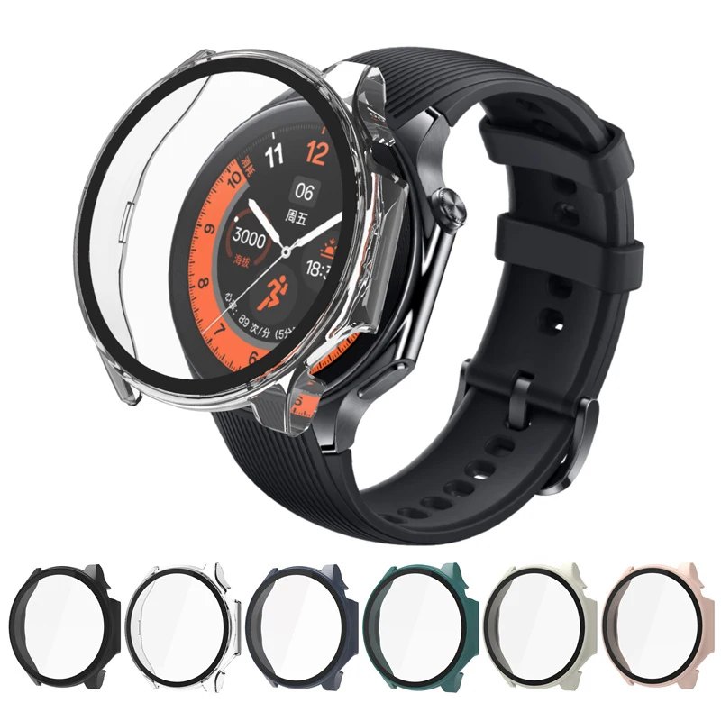 

Case + Screen Protector for OPPO Watch X Tempered Glass Film Bumper Protective Case Cover For OnePlus Watch 2 Accessories