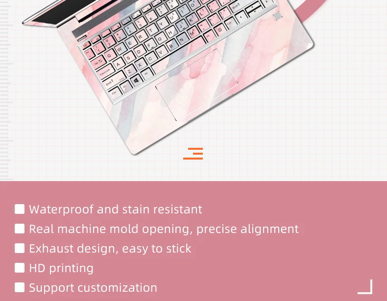 X360Keyboard Adesivos, PVC Pele