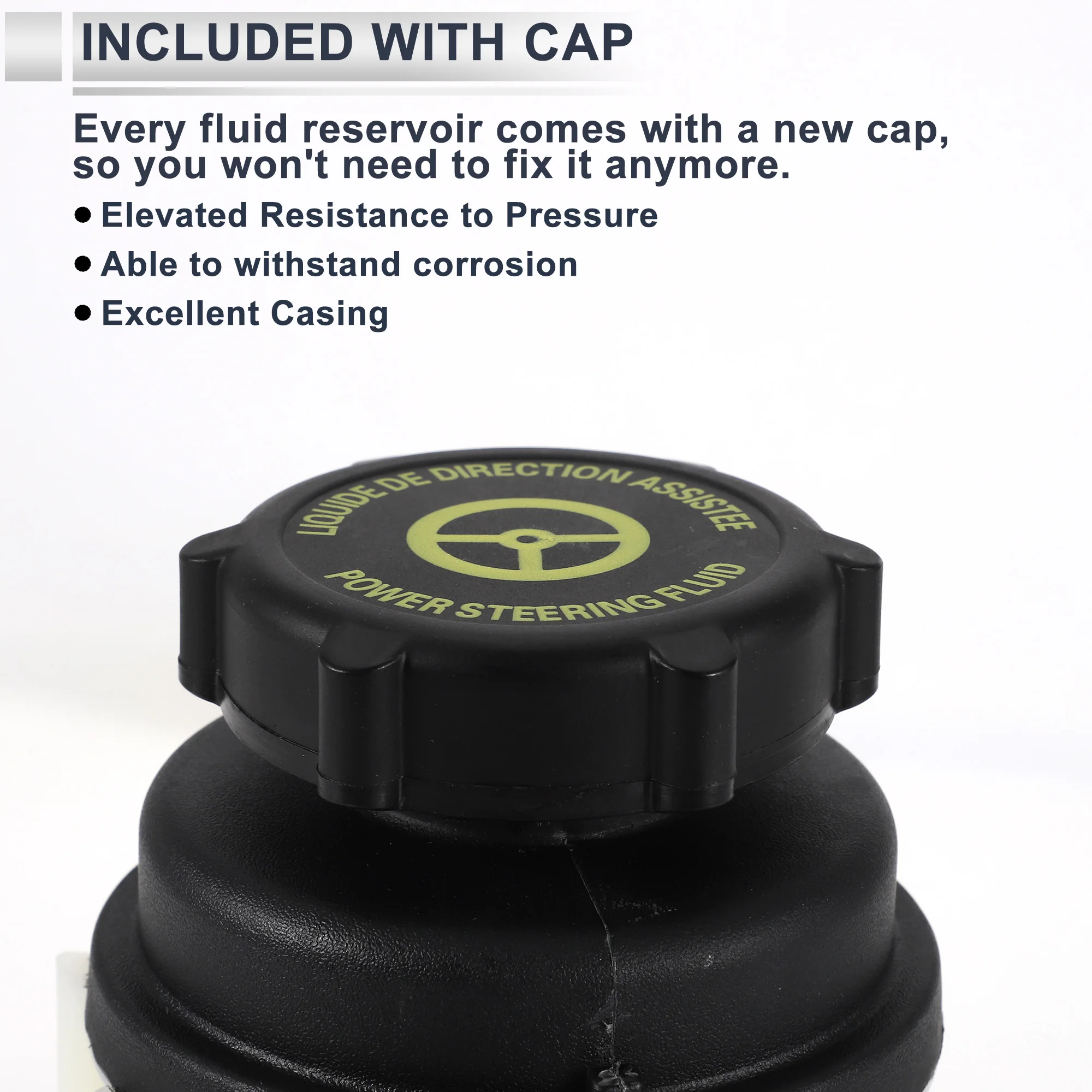 UXCELL Power Steering Reservoir for Ford S-Max 2006 Automotive Power Steering Tank