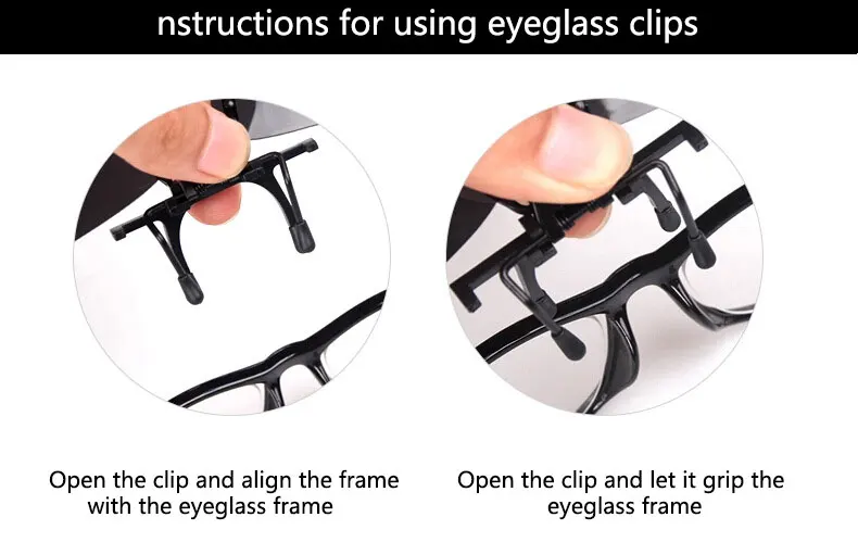 Polarisierte Sonnenbrille Clips Gläser Clip Fahren Nachtsicht Brillen Outdoor Shades High Definition Sonnenbrille Clips UV400 – Detail 21