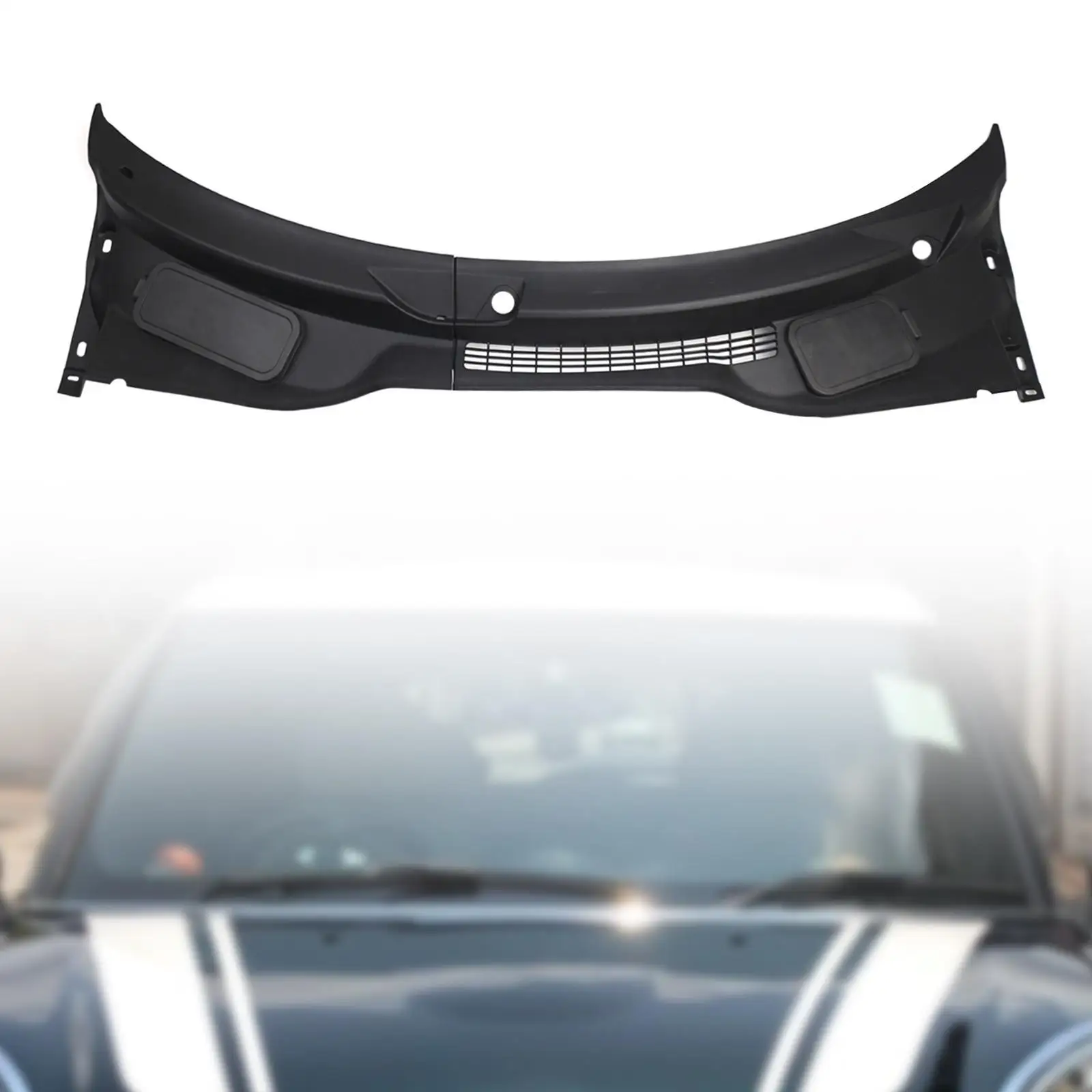 Front Windshield Wiper Side Cowl Cover 51719808095 51719808096 Wear Resistant Easy Installation 2Pcs LH and Rh for BMW Mini