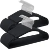Velvet Hangers 50 Pack, Non-Slip Clothes Hangers, 17 x 8.3 Inches, Coat Hangers with Wide Shoulder Notches, Pants Bar 1