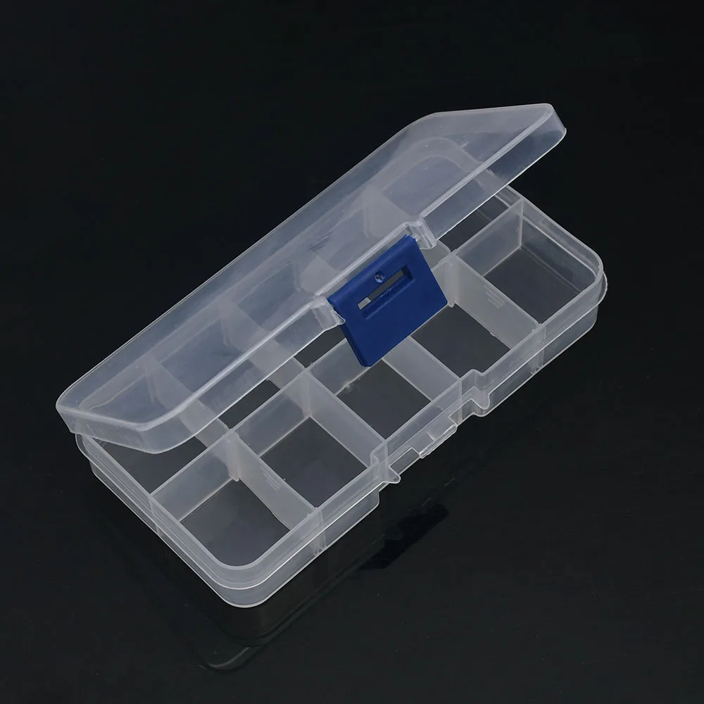 6-32 scomparti scatola portaoggetti in plastica organizzatore contenitore per gioielli con divisori per perline arte artigianato fai da te forniture per gioielli da cucire