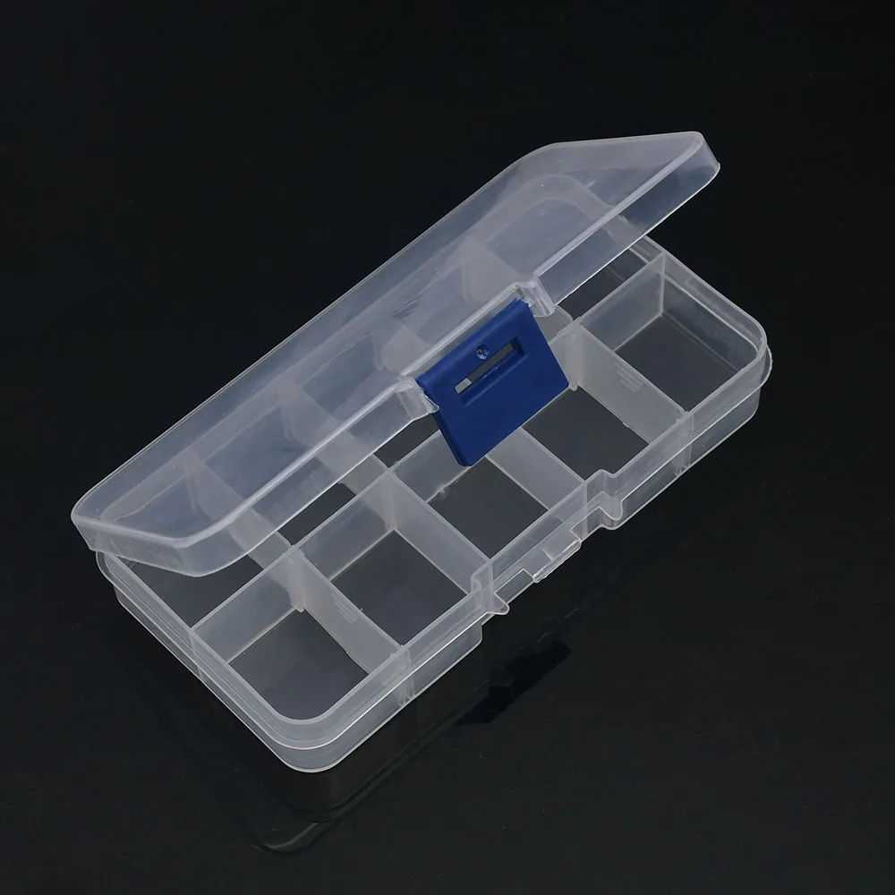 10/15/24/36 Grids Plastic Organizer Box Storage Container Jewelry Box With Adjustable Dividers For Beads Arts Diy Crafts Storage 10 Compartment