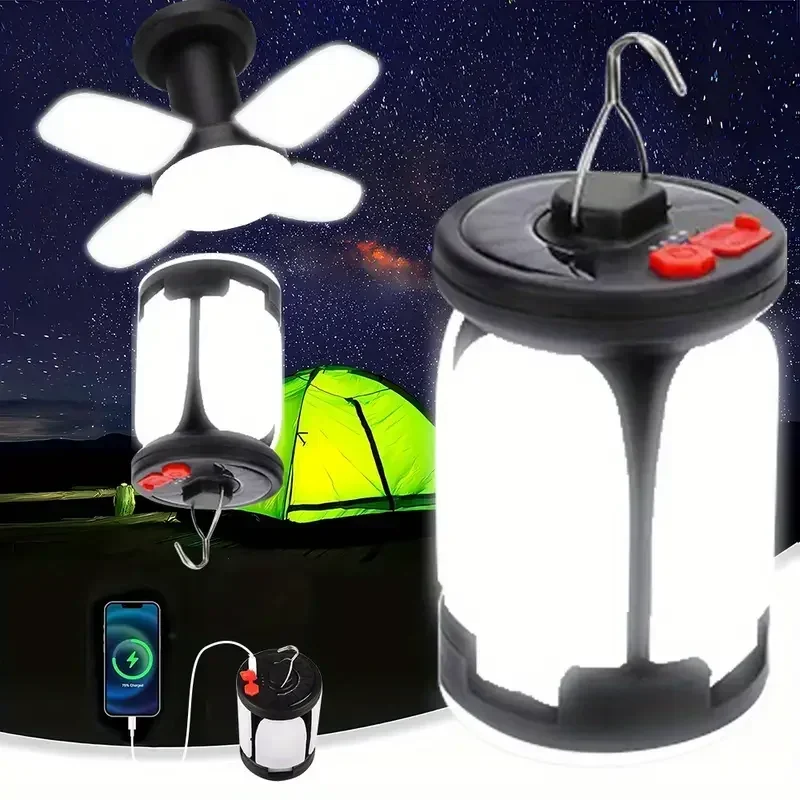Solar-Campinglaterne 15W LED Wiederaufladbare Taschenlampe Magnetischer Flutlichtstrahler Tragbare Zeltlampe für Angeln und Outdoor-Beleuchtung – Detail 21