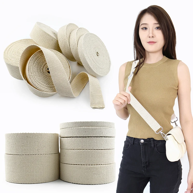 Polyester Webbing Ribbon 9Meters 20/25/30/38/50mm Polyester Cotton Webbings Band Bag Strap Webbing Ribbon Tapes For DIY Backpack Belt Strapping Bias Binding