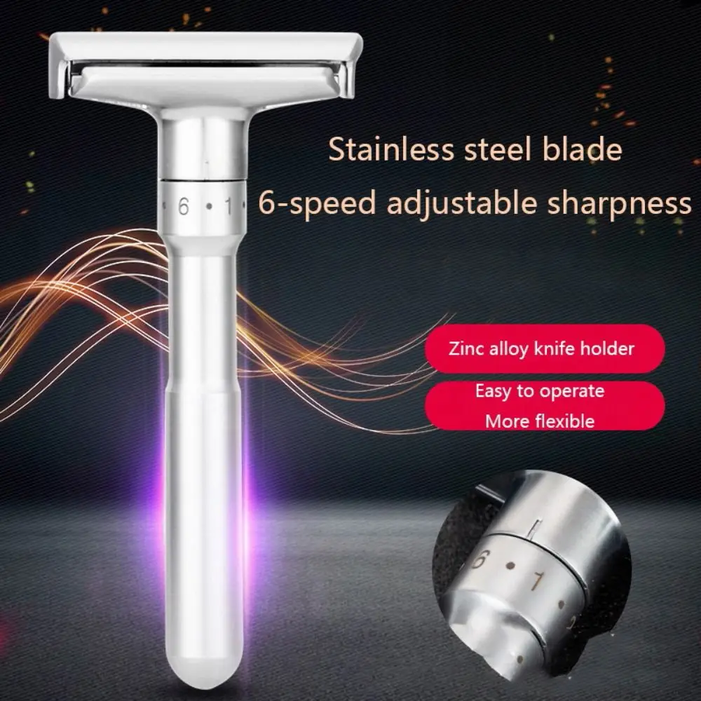 

Handle Edged Mild Womens Face Hair Removal Tool Adjustable Safety Razor Classic Men Shaving Manual Shaver Double Edge Razor