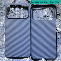 Premium Real Carbon Fiber Aramid Ultralight Phone Case - Ultra Thin Design for Redmi K90 Pro Max (Black 600 Denier)