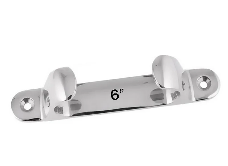 

Boat Cleat Line Straight Bow Chock Straight Cable Guide 5" 6" 9" Boat Marine Accessories Dock Cleat Chock Silver Stainless Steel