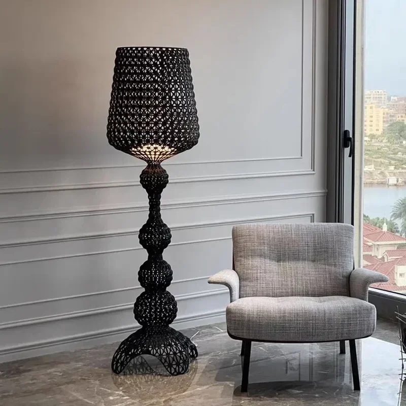 

Modern Design Floor Lamp Acrylic Table Lamps Art Decor LED Standing Light Living Room Hotel Bedroom Hollow Lighting Lampe Salon