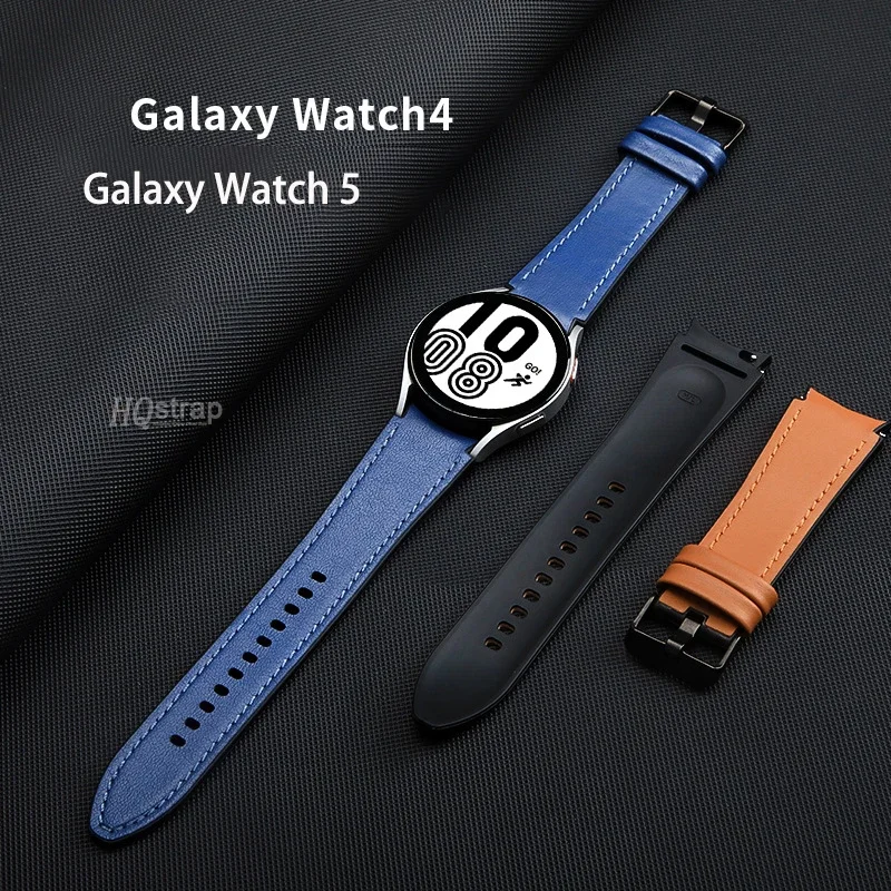Premium No-Gaps Silicone Leather Watch Strap – Universal Fit
