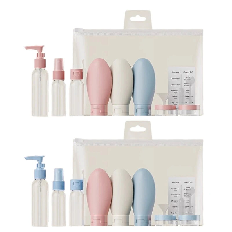

Travel Refillable Bottle Set Portable Silicone Travel Bottle Liquid Container Lotion Shampoo Shower Gel Tube