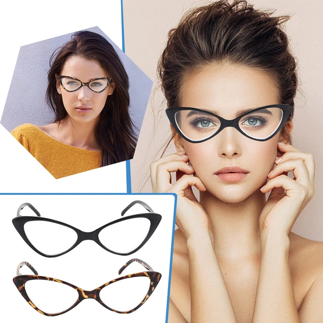 Super Cat Eye Glasses Vintage Fashion Clear Lens Eyewear Aviation Goggles  Goggles Kids - AliExpress