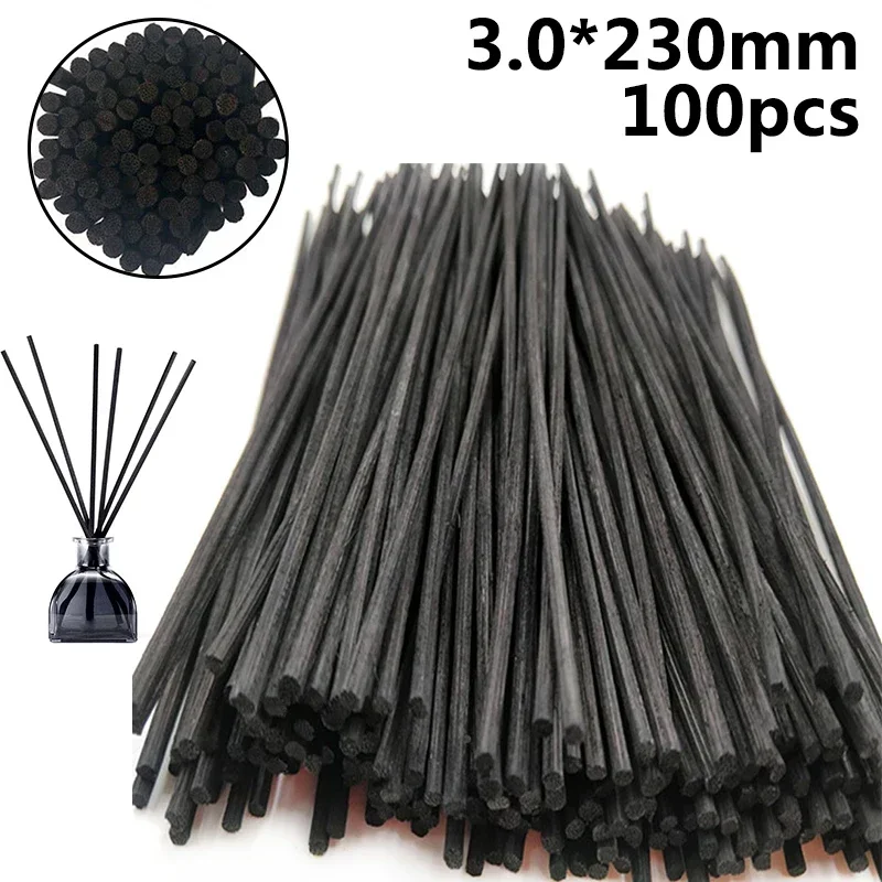 100pcs Natural Rattan Reed Fragrance Diffuser Aroma Replacement Sticks 3.0x230mm Flavoring For Home Spa Decoration Home Decor reed diffuser stick aroma diffuser sticks fragrance diffuser refill stick