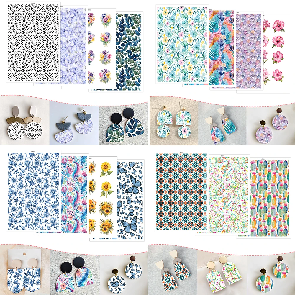 Ceramic Transfer Paper Jewelry Stick Polymer Clay DIY