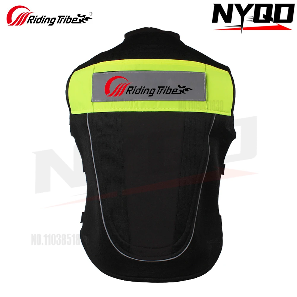 승마 Triber 오토바이 타기 의류 반사 조끼 안전 조끼 오토바이 여행 밤 형광 조끼 통기성 Ventila