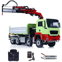 LESU 1/14 8X8 RC Hydraulic Dump Truck for Pl18Ev Remote Control Crane Dumper Painted Assembled Toy for Boy Thzh1439 1